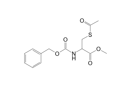 3-(acetylthio)-2-(benzyloxycarbonylamino)propionic acid methyl ester
