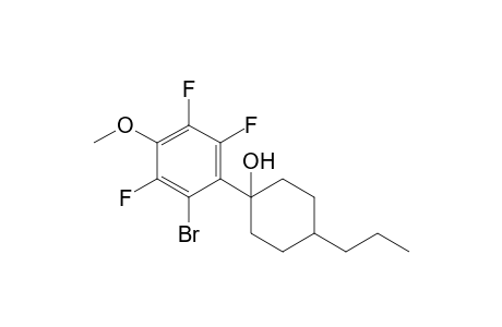 1-(2-bromo-3,5,6-trifluoro-4-methoxyphenyl)-4-propylcyclohexanol