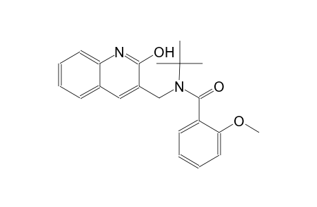 N-(tert-butyl)-N-[(2-hydroxy-3-quinolinyl)methyl]-2-methoxybenzamide