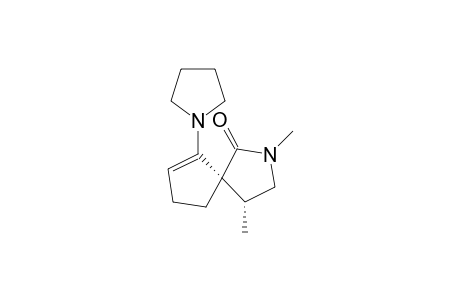 2,4-Dimethyl-6-pyrrolodino-2-azaspiro[4.4]non-6-en-1-one