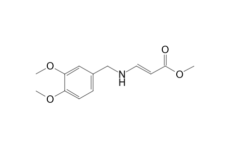 (E)-3-(veratrylamino)acrylic acid methyl ester