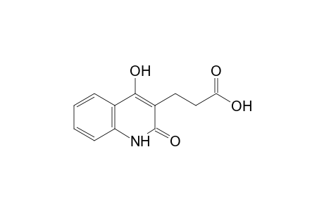 1,2-dihydro-4-hydroxy-2-oxo-3-quinolinepropionic acid