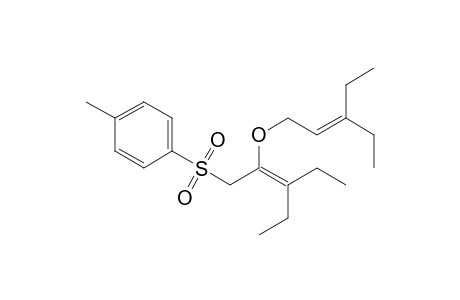 Benzene, 1-[[3-ethyl-2-[(3-ethyl-2-pentenyl)oxy]-2-pentenyl]sulfonyl]-4-methyl-