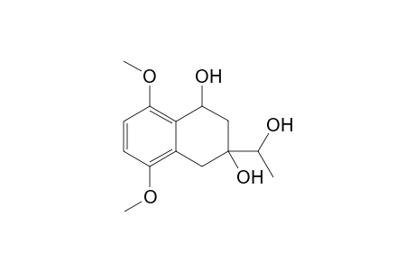1,3-Naphthalenediol, 1,2,3,4-tetrahydro-3-(1-hydroxyethyl)-5,8-dimethoxy-, [1.alpha.,3.alpha.,3(R*)]-(.+-.)-