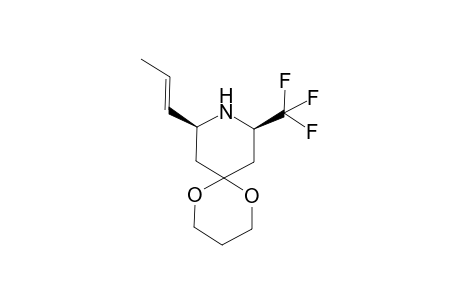 (+-)-(8S*,10R*)-10-(Prop-1-enyl)-8-(trifluoromethyl)-1,5-dioxa-9-azaspiro[5.5]undecane