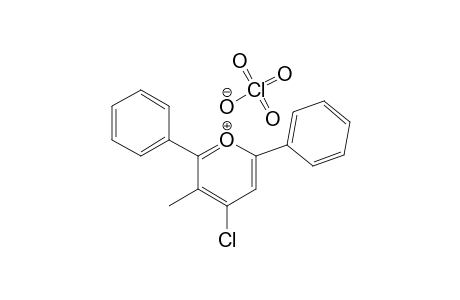 4-CHLORO-3-METHYL-2,6-DIPHENYL-PYRANYLIUM-PERCHLORATE;(R=ME)