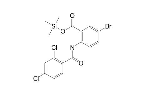 5-Bromo-2-[(2,4-dichlorobenzoyl)amino]benzoic acid, tms derivative