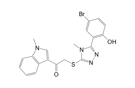 ethanone, 2-[[5-(5-bromo-2-hydroxyphenyl)-4-methyl-4H-1,2,4-triazol-3-yl]thio]-1-(1-methyl-1H-indol-3-yl)-