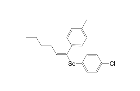 (E)-1-(4-Methylphenyl)-1-(4-chlorophenylseleno)-1-hexene