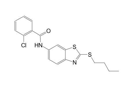 N-[2-(butylsulfanyl)-1,3-benzothiazol-6-yl]-2-chlorobenzamide