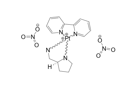 (2,2'-BIPYRIDINE)-(S-2-AMINOMETHYLPYRROLIDINE)-PLATINUM(II)-NITRATE