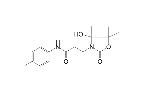 3-(4-Hydroxy-4,5,5-trimethyl-2-oxo-1,3-oxazolidin-3-yl)-N-(4-methylphenyl)propanamide