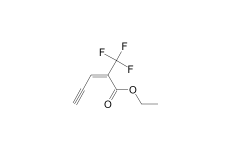 2-Penten-4-ynoic acid, 2-(trifluoromethyl)-, ethyl ester, (E)-
