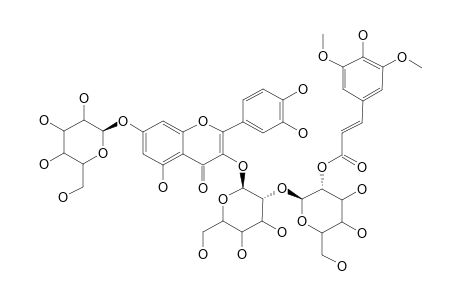 QUERCETIN-3-O-BETA-D-[2-E-SINAPOYL-BETA-D-GLUCOPYRANOSYL-(1->2)-GLUCOPYRANOSIDE]-7-O-BETA-GLUCOPYRANOSIDE