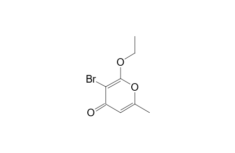 2-ETHOXY-3-BROMO-6-METHYL-4H-PYRAN-4-ONE