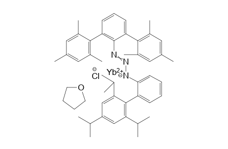 Bis[mu-chloro-{[[N'-2-(2',4',6'-triisopropyl)biphenyl]-(N'''-2,4,6,2'',4'',6''-hexamethyl-1,1':3',1''-terphen-2'-yl)]triazenido-N',N'''}(tetrahydrofuran-O)-ytterbium]