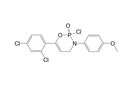 2H-1,3,2-Oxazaphosphorine, 2-chloro-6-(2,4-dichlorophenyl)-3,4-dihydro-3-(4-methoxyphenyl)-, 2-oxide