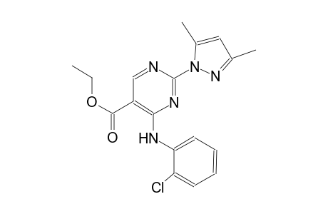 ethyl 4-(2-chloroanilino)-2-(3,5-dimethyl-1H-pyrazol-1-yl)-5-pyrimidinecarboxylate