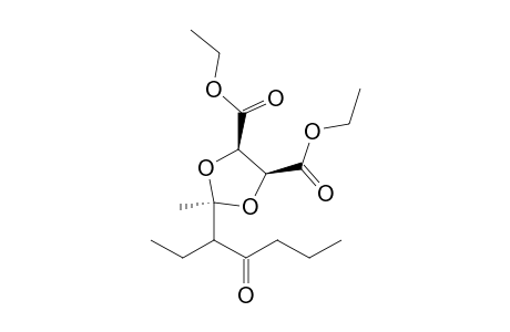 Diethyl (4R)-trans-2-methyl-2-(4-oxohept-3-yl)-1,3-dioxolane-4,5-dicarboxylate