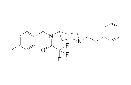 N-(4-Methylbenzyl)-1-(2-phenylethyl)piperidin-4-amine TFA
