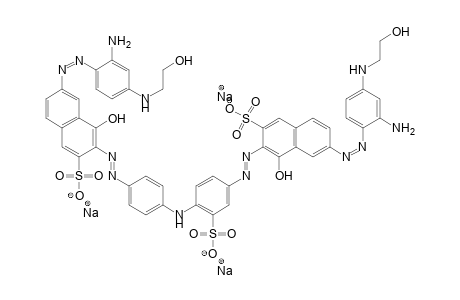 (p-Aminoanilino)benzolsulfonic acid->(alk)gamma-acid->2-(m-Aminoanilino)ethanol<-gamma acid(alk)<-5-amino-2-