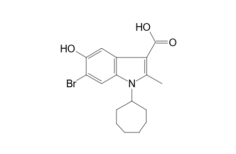 1H-Indole-3-carboxylic acid, 6-bromo-1-cycloheptyl-5-hydroxy-2-methyl-