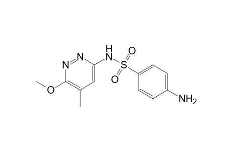 3-sulfanilamino-6-methoxy-5-methylpyridazine