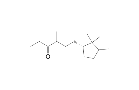 (1'R)-4-methyl-6-(2,2,3-trimethylcyclopentan-1-yl)-3-hexanone