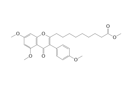 9-[4-keto-5,7-dimethoxy-3-(4-methoxyphenyl)chromen-2-yl]pelargonic acid methyl ester