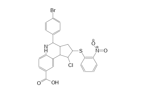 1H-cyclopenta[c]quinoline-8-carboxylic acid, 4-(4-bromophenyl)-1-chloro-2,3,3a,4,5,9b-hexahydro-2-[(2-nitrophenyl)thio]-