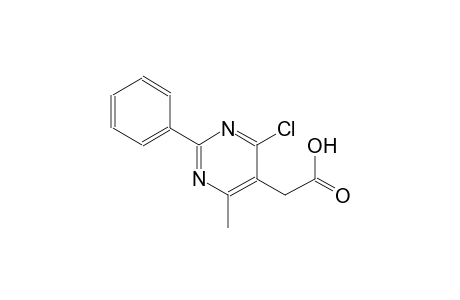 5-pyrimidineacetic acid, 4-chloro-6-methyl-2-phenyl-