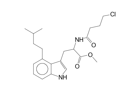 2-(4-Chloro-butyrylamino)-3-[4-(3-methyl-butyl)-1H-indol-3-yl]-propionic acid, methyl ester