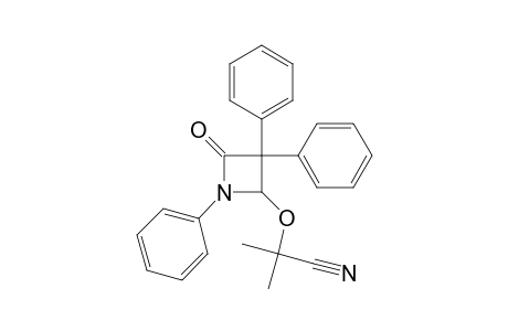 4-[(1-Cyano-1-methyl)ethoxy]-1,3,3-triphenylazetidin-2-one