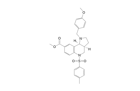 (3aS*,9bS*)-Methyl 2,3,3a,4,5,9b-hexahydro-1-(4-methoxybenzyl)-5-(4-toluenesulfonyl)-1H-pyrrolo[3,2-c]quinoline-8-carboxylate
