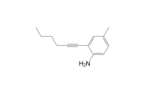 2-Hex-1-ynyl-4-methylaniline