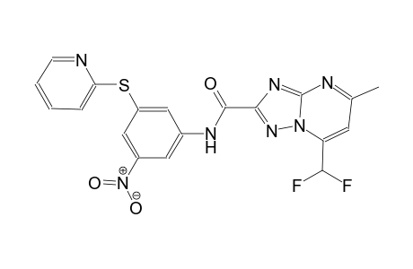 7-(difluoromethyl)-5-methyl-N-[3-nitro-5-(2-pyridinylsulfanyl)phenyl][1,2,4]triazolo[1,5-a]pyrimidine-2-carboxamide