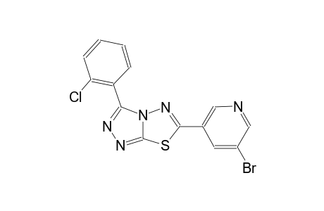 [1,2,4]triazolo[3,4-b][1,3,4]thiadiazole, 6-(5-bromo-3-pyridinyl)-3-(2-chlorophenyl)-