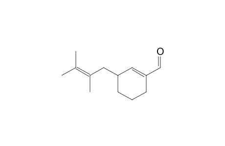 3-(2,3-Dimethylbut-2-en-1-yl)cyclohex-1-enecarbaldehyde