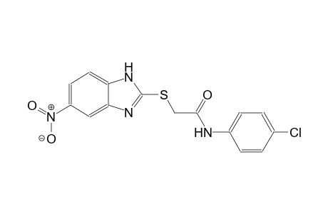 N-(4-chlorophenyl)-2-[(5-nitro-1H-benzimidazol-2-yl)sulfanyl]acetamide