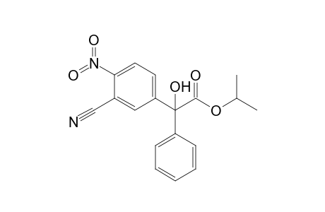 iso-Propyl .alpha.-hydroxy-.alpha.-(3-cyano-4-nitrophenyl)phenylacetate