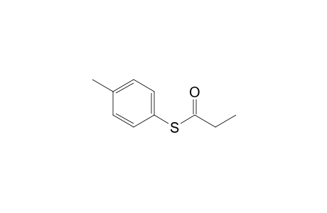 Propanethioic acid S-(4-methylphenyl) ester