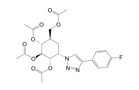 (1S,2S,3R,4R,6S)-4-(Acetoxymethyl)-6-[4-(4-fluorophenyl)-1H-1,2,3-triazol-1-yl]cyclohexane-1,2,3-triyl Triacetate