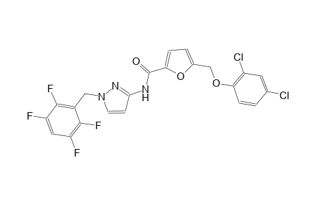 5-[(2,4-dichlorophenoxy)methyl]-N-[1-(2,3,5,6-tetrafluorobenzyl)-1H-pyrazol-3-yl]-2-furamide
