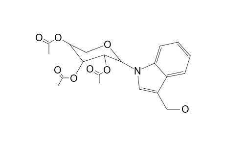 Indole, 1-(3,4,5-triacetoxy-2-oxanyl)-3-hydroxymethyl-