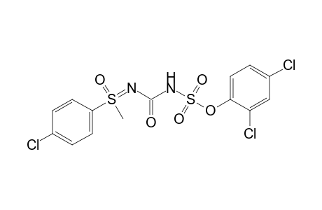 S-(p-chlorophenyl)-S-methyl-N-(sulfocarbamoyl)sulfoximine, 2,4-dichlorophenyl ester