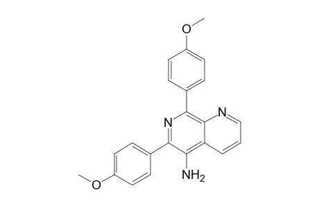 [6,8-bis(4-methoxyphenyl)-1,7-naphthyridin-5-yl]amine
