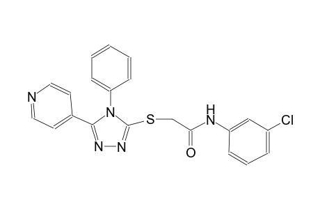 N-(3-chlorophenyl)-2-{[4-phenyl-5-(4-pyridinyl)-4H-1,2,4-triazol-3-yl]sulfanyl}acetamide