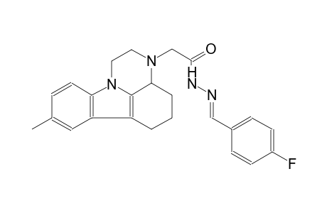 N'-[(E)-(4-fluorophenyl)methylidene]-2-(8-methyl-1,2,3a,4,5,6-hexahydro-3H-pyrazino[3,2,1-jk]carbazol-3-yl)acetohydrazide