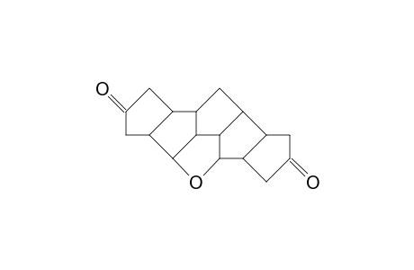 all-cis-Tetradecahydro-1H-4-oxa-dipentaleno(1,2,3-cd:1',2',3'-gh)pentalene-2,6-dione