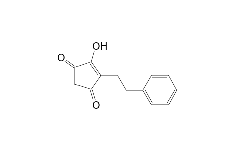 4-Cyclopentene-1,3-dione, 4-hydroxy-5-(2-phenylethyl)-